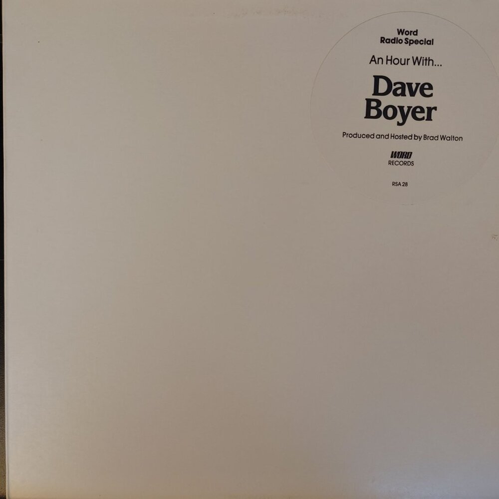 Vintage Vinyl Record " Dave Boyer - An hour with.." RSA28 Word Records